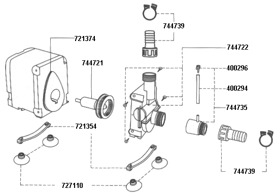 Spare parts EHEIM Pump compact+ marine Type 1103
