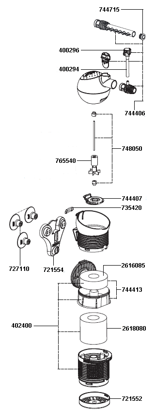 EHEIM Innenfilter aquaball 60 (Typ 2401)