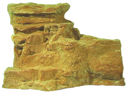 Terrassenfels, gross 65x45x22 cm