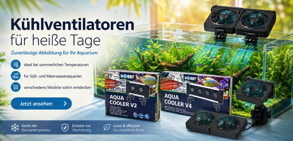 K&uuml;hlventilatoren f&uuml;r Aquarien