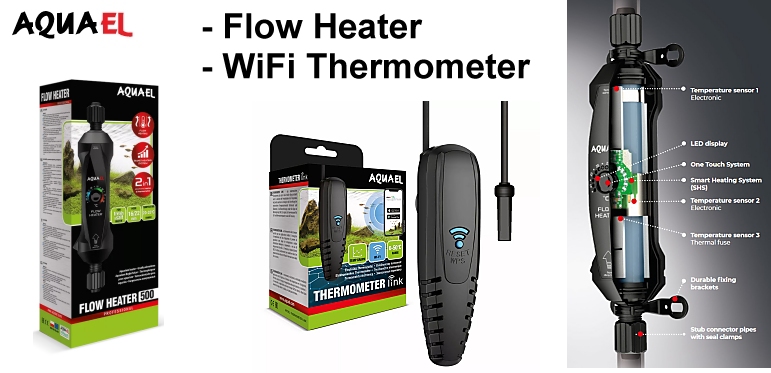 +++NEW AQUAEL Flow Heater+++ AQUAEL Thermometer Link+++