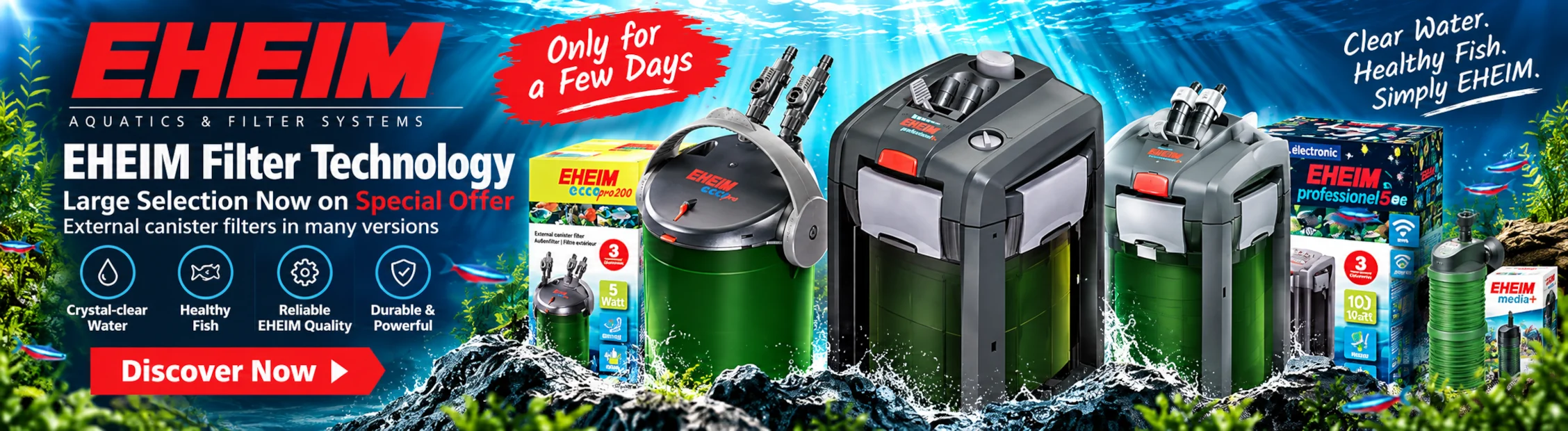 EHEIM Filter Technology – Proven Quality Now on Special Sale