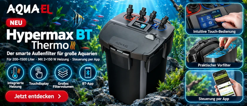 NEU AQUAEL Hypermax BT Thermo – Filterpower für große Aquarien
