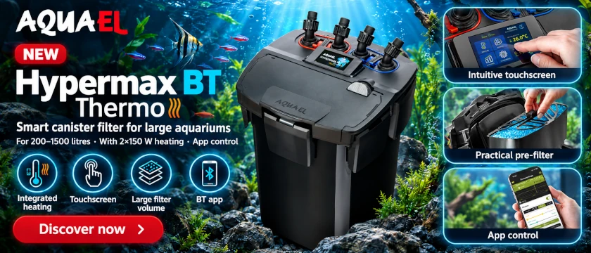 NEW AQUAEL Hypermax BT Thermo – powerful filtration for large aquariums