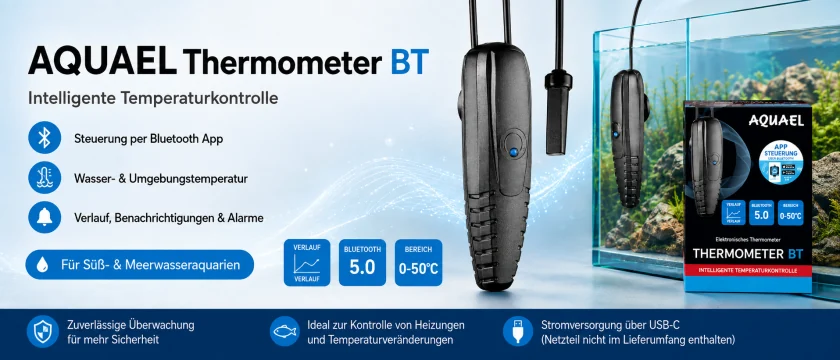 AQUAEL Thermometer BT – intelligente Temperaturkontrolle per App