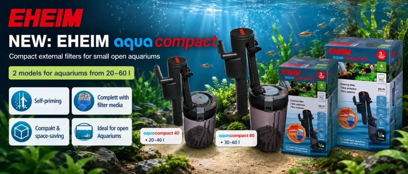 EHEIM aquacompact – Compact External Filters for Small Aquariums