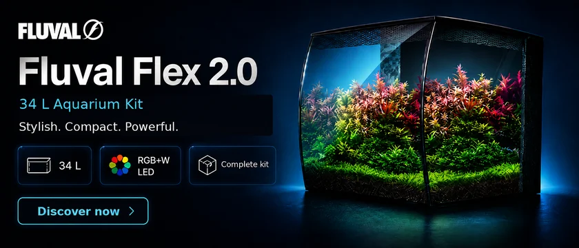 Fluval Flex 2.0 – Compact 34-Liter All-in-One Aquarium