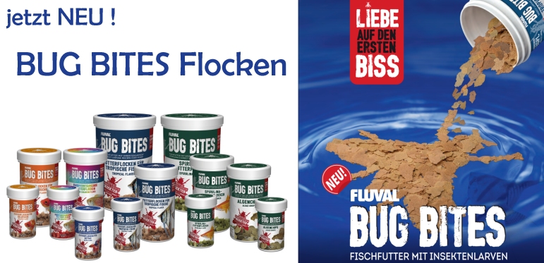 +++NEU Fluval BUG BITES Flockenfuter & Chips+++