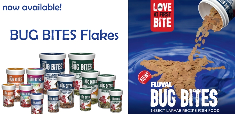 +++NEW Fluval BUG BITES Flakes & Chips+++