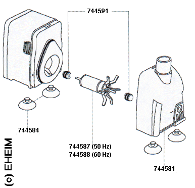 Spare parts EHEIM Compact Pump 600
