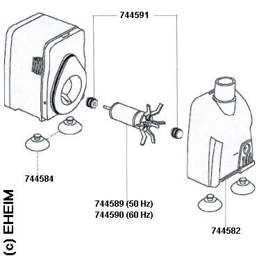 EHEIM 1000 Ersatzteile fr Compact Pumpe 