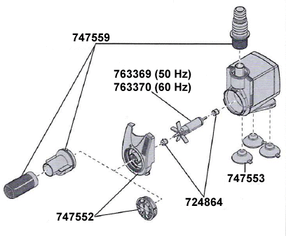 Ersatzteile EHEIM compactON 1000