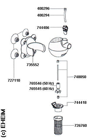 EHEIM 1212 Ersatzteile fr Powerhead aquaball 