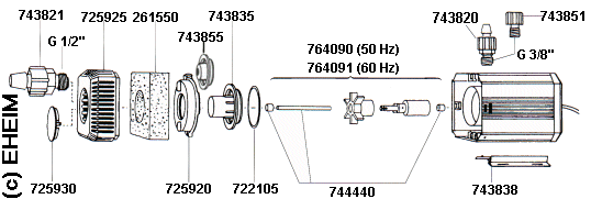EHEIM Centrifugal pump 1250