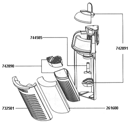 Ersatzteile EHEIM Innenfilter aquaCorner 60