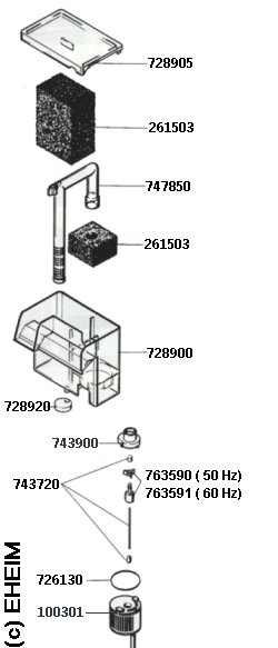 Spare parts EHEIM 2003
