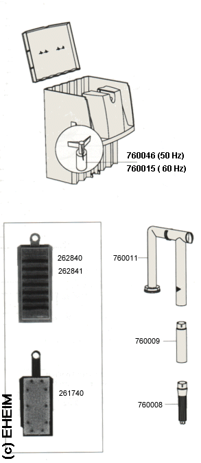 Spare parts EHEIM 2040