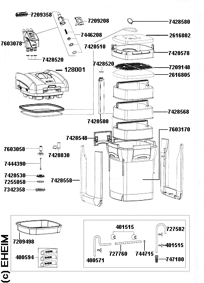 Spare parts EHEIM 1200