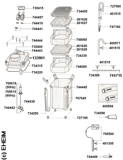 EHEIM 2126 Ersatzteile fr Auenfilter professionel II 