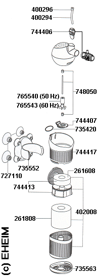 Spare parts EHEIM 2208