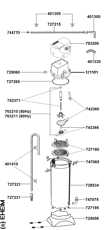 Spare parts EHEIM 2211