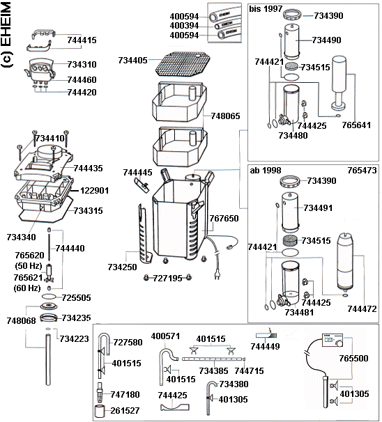 Spare parts EHEIM 2327
