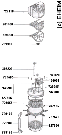 Spare parts EHEIM 3450