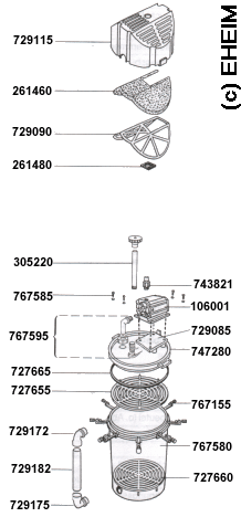 Spare parts EHEIM 3460