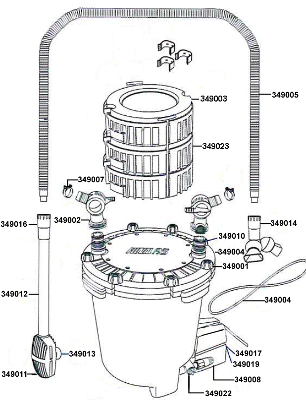 Ersatzteile Fluval Auenfilter FX4