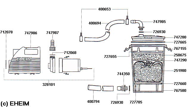 Spare parts EHEIM 3481