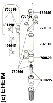 Ersatzteile Reparaturteile EHEIM Oberflchenabsauger