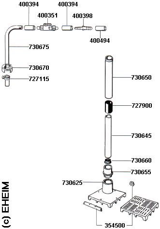 Spare parts EHEIM Undergravel filter throughflow principle