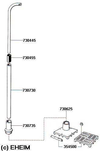 Ersatzteile EHEIM Bodenfluter Ansaugprinzip