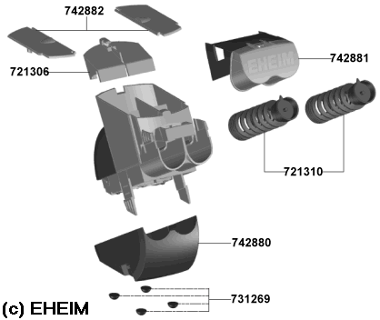 EHEIM 3582 Ersatzteile fr Futterautomat  TWIN