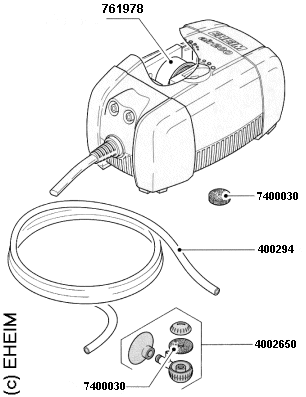 Ersatzteile EHEIM Air pump 100, 200, 400