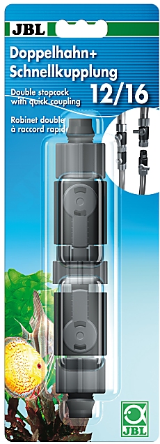 JBL Double stopcock with quick coupling