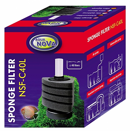 Aqua Nova Corner Sponge Filter NSF-C