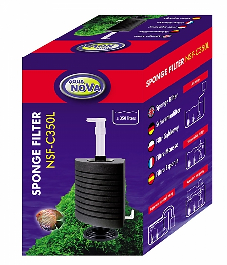 Aqua Nova Corner Sponge Filter NSF-C NSF-C350L