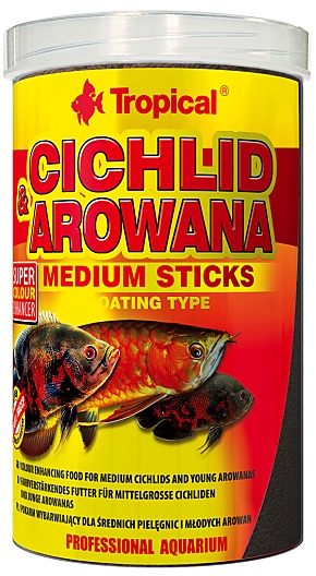 Tropical Cichlid & Arowana Medium Sticks 1 L