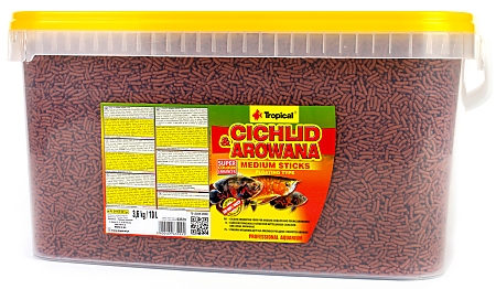 Tropical Cichlid & Arowana Medium Sticks 10.0 L