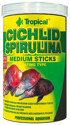 Tropical Cichlid Spirulina Medium Sticks 1 L