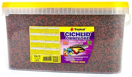 Tropical Cichlid Omnivore Small Pellet 10.0 L