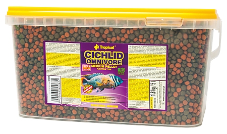 Tropical Cichlid Omnivore Medium Pellet 5.0 L