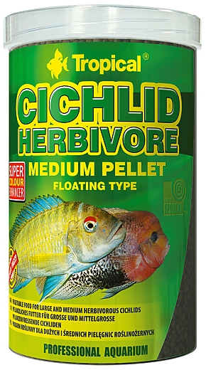 Tropical Cichlid Herbivore Medium Pellet 5.0 L