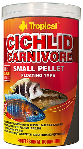 Tropical Cichlid Carnivore Small Pellet 1 L