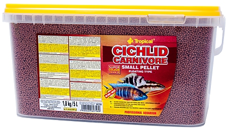 Tropical Cichlid Carnivore Small Pellet 5.0 L