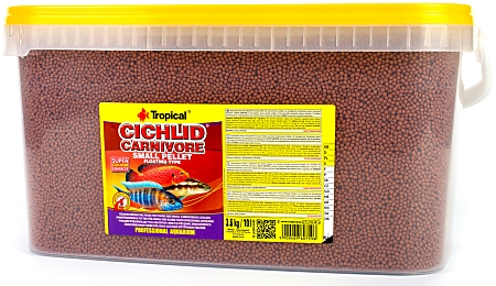 Tropical Cichlid Carnivore Small Pellet 10.0 L
