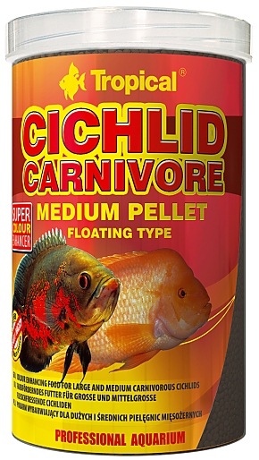 Tropical Cichlid Carnivore Medium Pellet 1 L