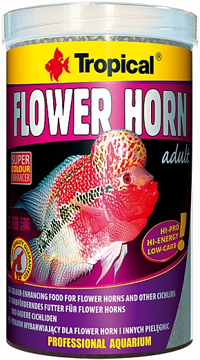 Tropical Flower Horn Adult Pellet 1 L
