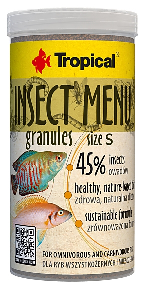 Tropical Insect Menu Granules Size S 250 ml